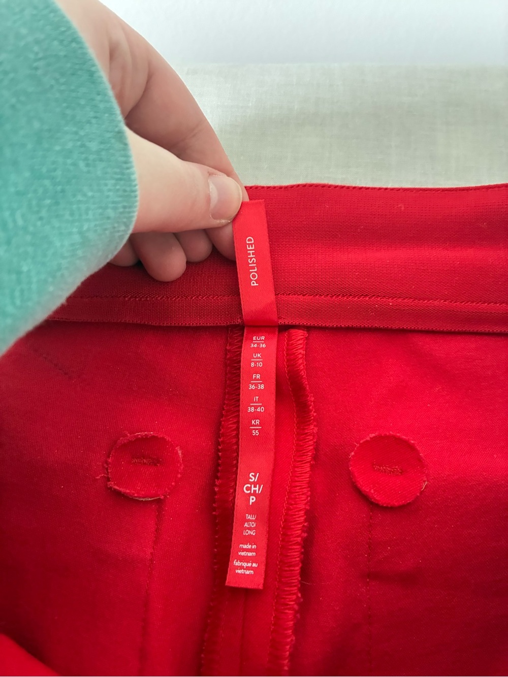 Spanx Women's Supersmooth Perfectfit Flare Red Pants - Picture 8 of 13